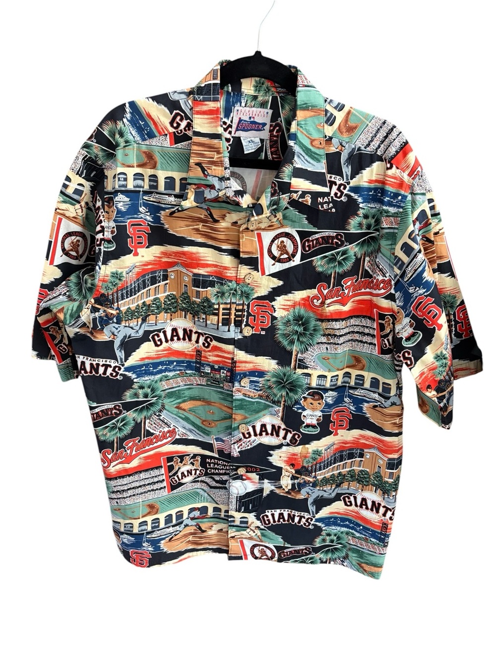 San Francisco Giants Oracle Stadium Hawaiian Shirt Reyn Spooner Size XL